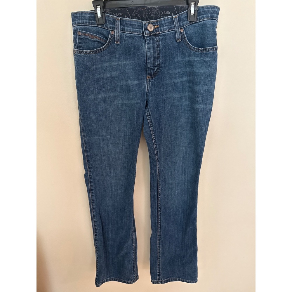 Wrangler Q-Baby Ultimate Riding Jeans Medium Wash Bootcut WRQ20TB 9/10 x 32